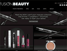 Tablet Screenshot of fusionbeauty.com